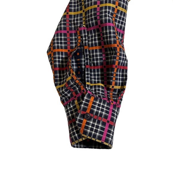 Vluxe By Lucky Nahum Reversible long sleeve button down 2XL Colorful Checked - Picture 5 of 12